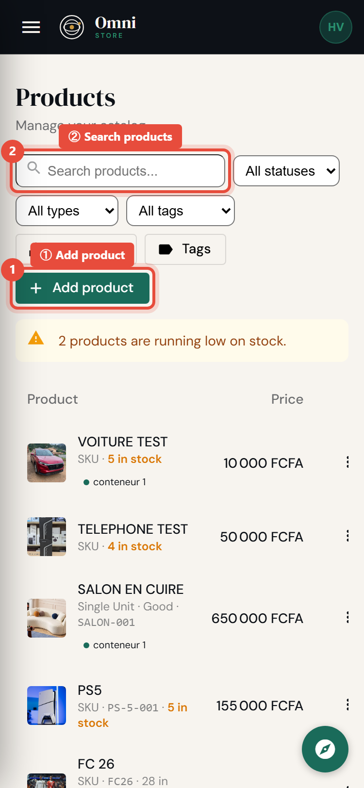 Step 1 - mobile