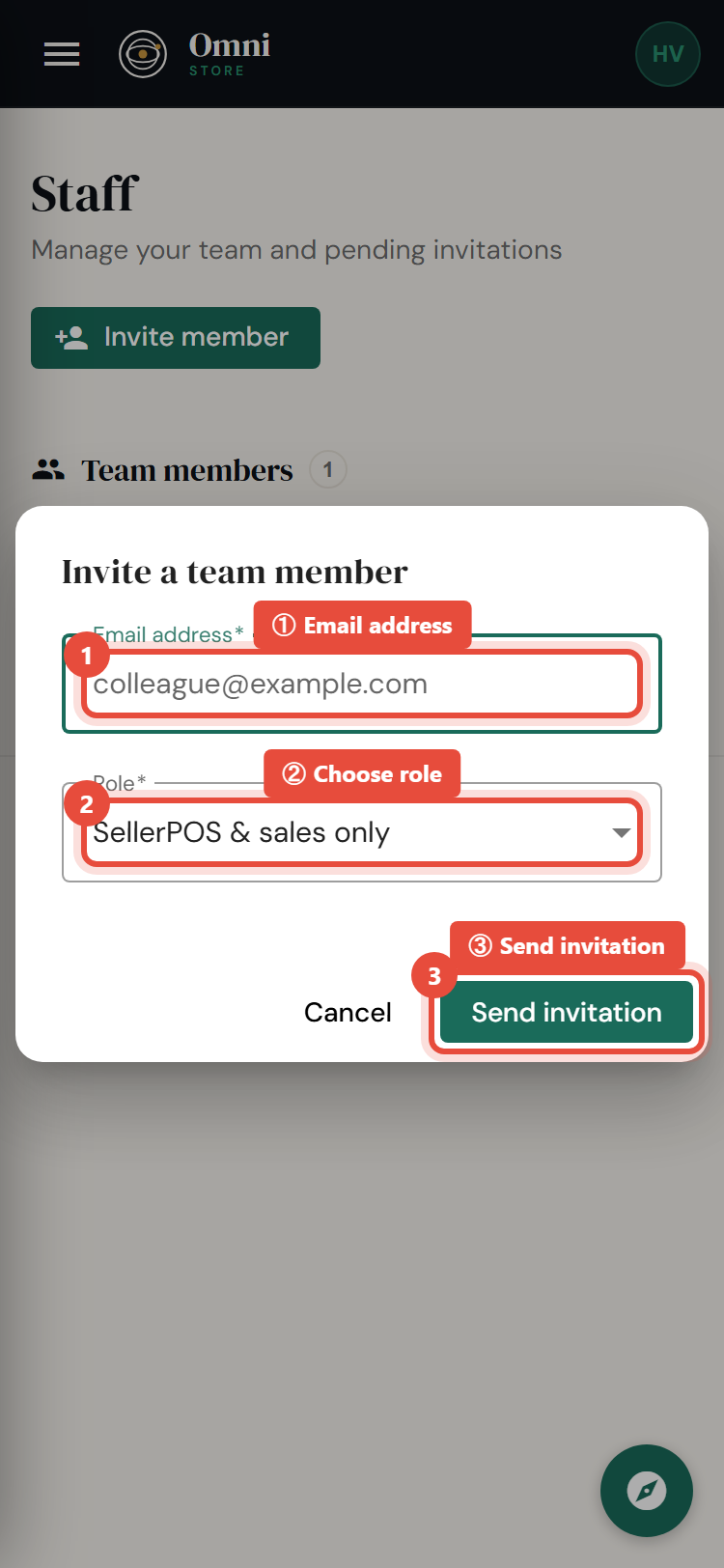 Steps 2–4 - mobile
